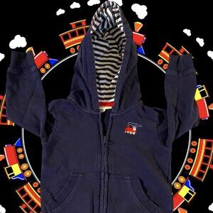 MiniBamba Cotton Stripe Hooded Sweatshirt